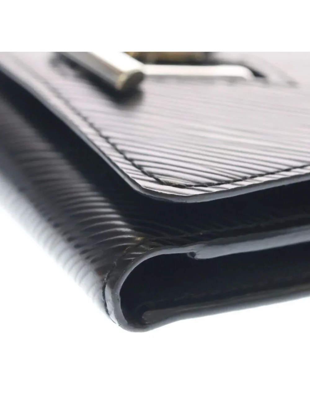 Louis Vuitton Epi Portefeuille Twist Compact Wallet Trifold Coin Case Black
